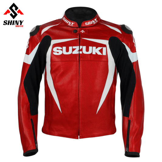 Suzuki Red Leather Jacket